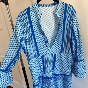 Blue summer dress, size L